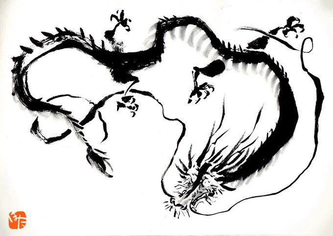 私も龍の絵載せる波に乗りたかったんです…龍は良いですよ?? 