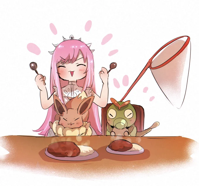 イーブイとメイヴちゃん 