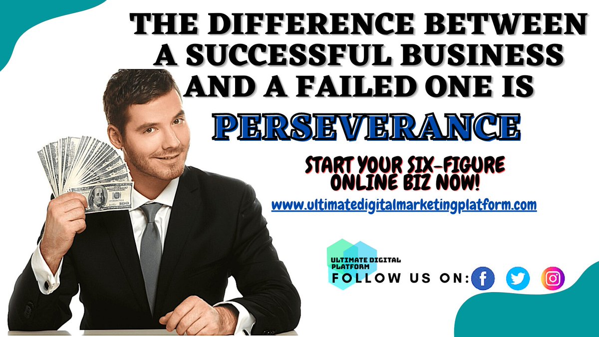 jarmramirez's tweet photo. The difference between a #successful #business and a failed one is #perseverance

#quotesoftheday #businessquotes #entrepreneurquotes #entrepreneurmindset #startups #FactsMatter https://t.co/eF8S7W23Az