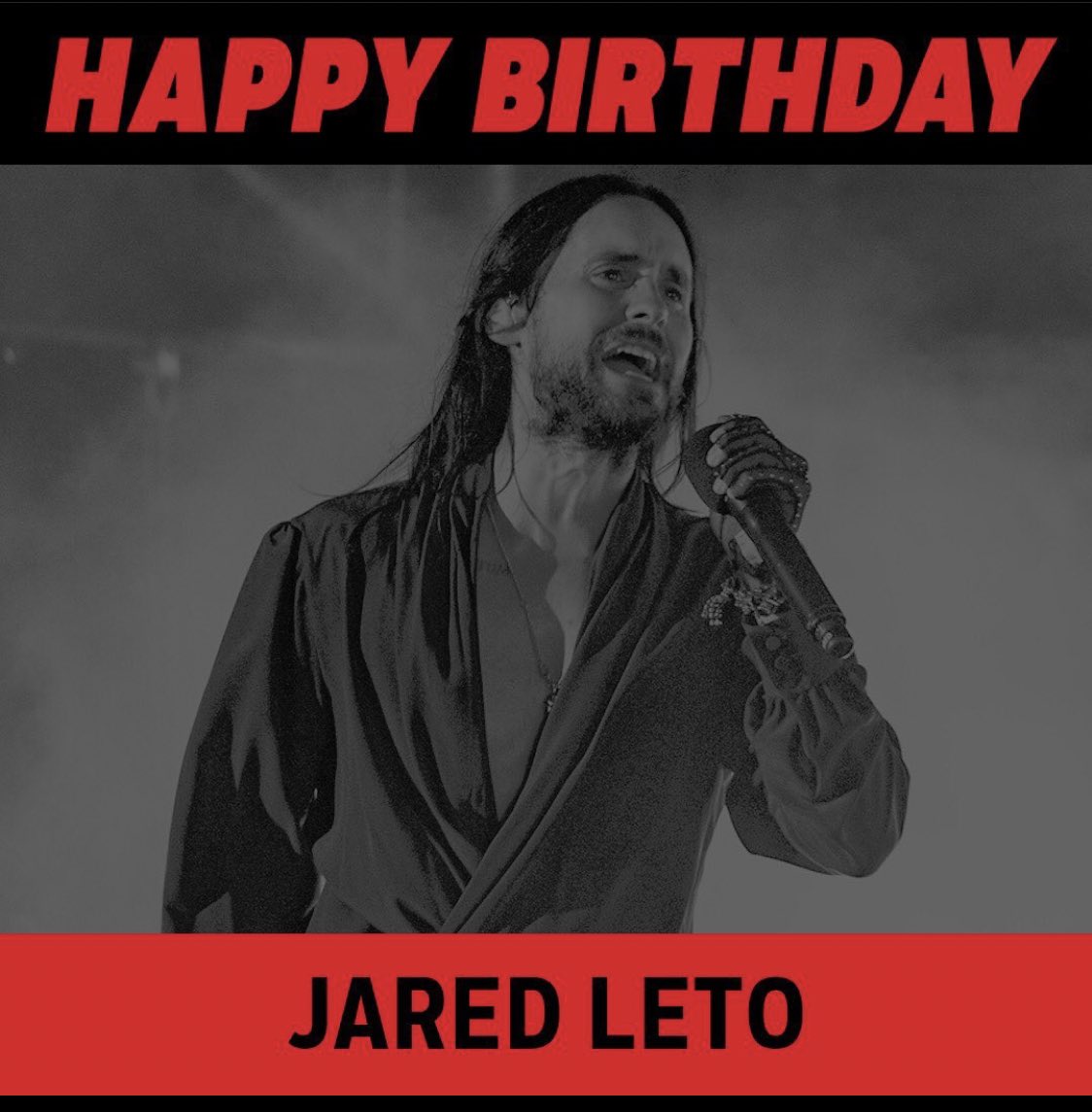 Happy Birthday Jared Leto .. Makes sense he was born some days after Jesus  