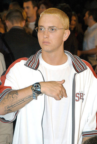 Eminem during 2003 MTV Video Music Awards - Backstage and Audience at Radio City Music Hall in New York City