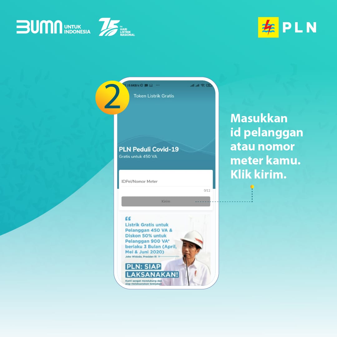 Hi Electrizen! Sekarang untuk  cek token listrik gratis program stimulus covid-19 jadi makin mudah dengan PLN Mobile! Simak caranya yuk!

Kamu sudah download PLN Mobile belum? Download di linktr.ee/plnmobile. Tersedia di Playstore dan App Store.