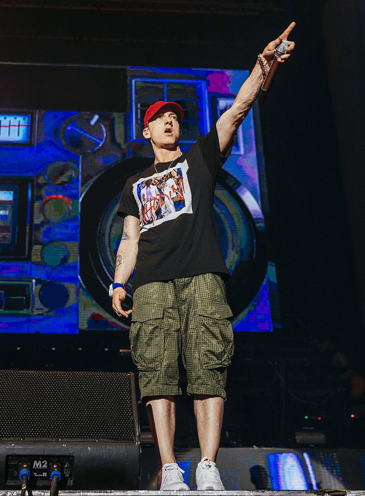 Eminem performs in Lollapalooza, Chile 2016