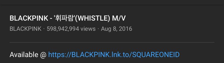 Stream whistle & playing with fire - 600m before year ends
Solo- 600m before jennie’s birthday 

@blackpink https://t.co/vcMAECYTfA