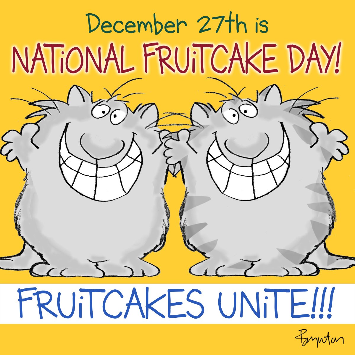 SandyBoynton's tweet photo. You know who you are, my fellow fruitcakes. #NationalFruitcakeDay https://t.co/EgRfHf1nBr