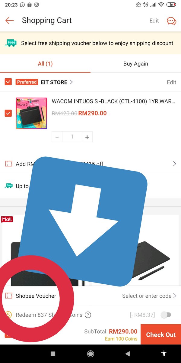 2. You tak claim Free Shipping voucherBuka Shopee > Free Shipping icon (lorry hijau) > claim the vouchers > apply voucher upon checkout dekat kedai yg join Free Shipping program