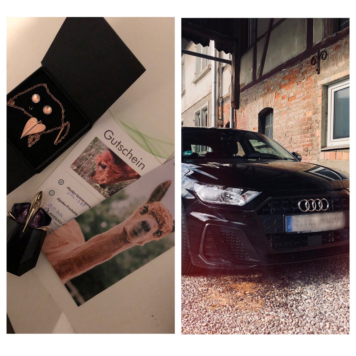 linawhite97's tweet photo. @MontanaBlack Für mich gab es Schmuck, einen Gutschein für eine Alpakawanderung und ein Parfüm 😊 den Audi hab ich mir aus eigener Tasche gegönnt 🙏🏻 nachträglich noch frohe Weihnachten und einen guten Rutsch ins neue Jahr 🎄#montexmas https://t.co/aryKSYia9h