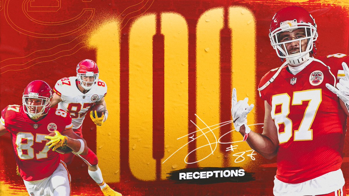 First TE in NFL history with multiple 100+ catch seasons 🐐