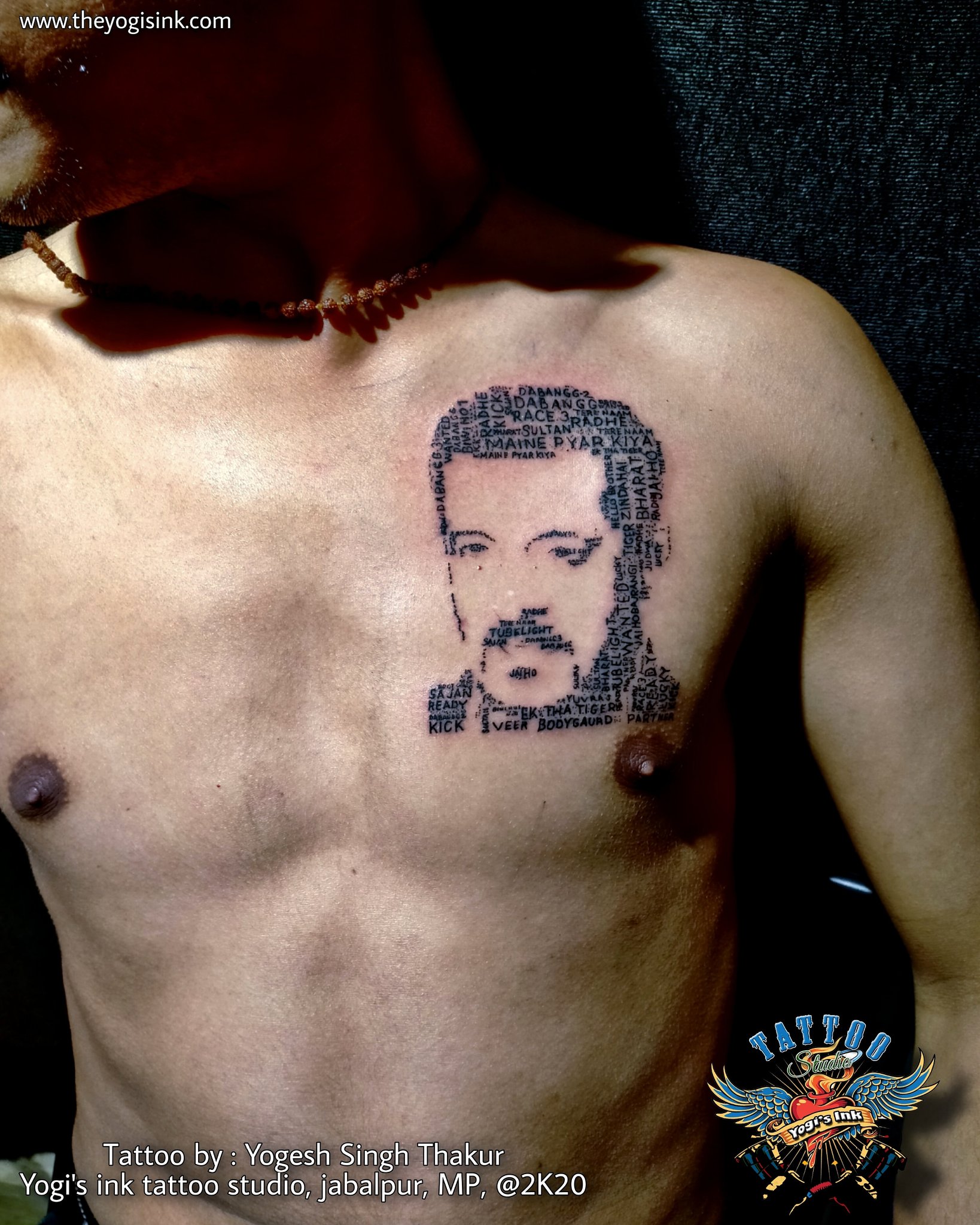 yogis ink tattoos on Twitter The big fan of salman khan on this special day presenting his love amp respect towards salman khan through Salmans face tattoo on chest which covers all #6 yogis ink tattoos on Twitter The big fan of salman khan on this special day presenting his love amp respect towards salman khan through Salmans face tattoo on chest which covers all