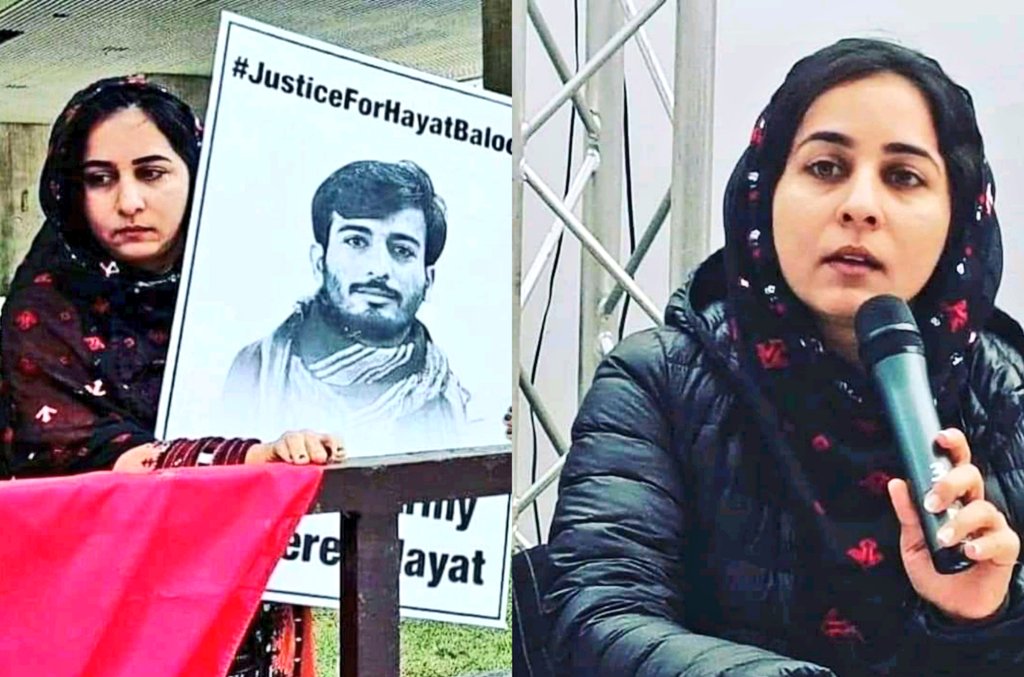 Fazila Baloch/Baluch🌺☀️ (@ifazilabaloch) on Twitter photo This brave woman who spoke for the rights of Baloch people was living in Canada as a refugee. But Karima Baloch was hounded and killed. A political refugee isn’t safe from ISI in Canada? Answer this <a href="/JustinTrudeau/">Justin Trudeau</a> #KarimaBaloch
#TributeToKarimaBaloch This brave woman who spoke for the rights of Baloch people was living in Canada as a refugee. But Karima Baloch was hounded and killed. A political refugee isn’t safe from ISI in Canada? Answer this <a href="/JustinTrudeau/">Justin Trudeau</a> #KarimaBaloch
#TributeToKarimaBaloch