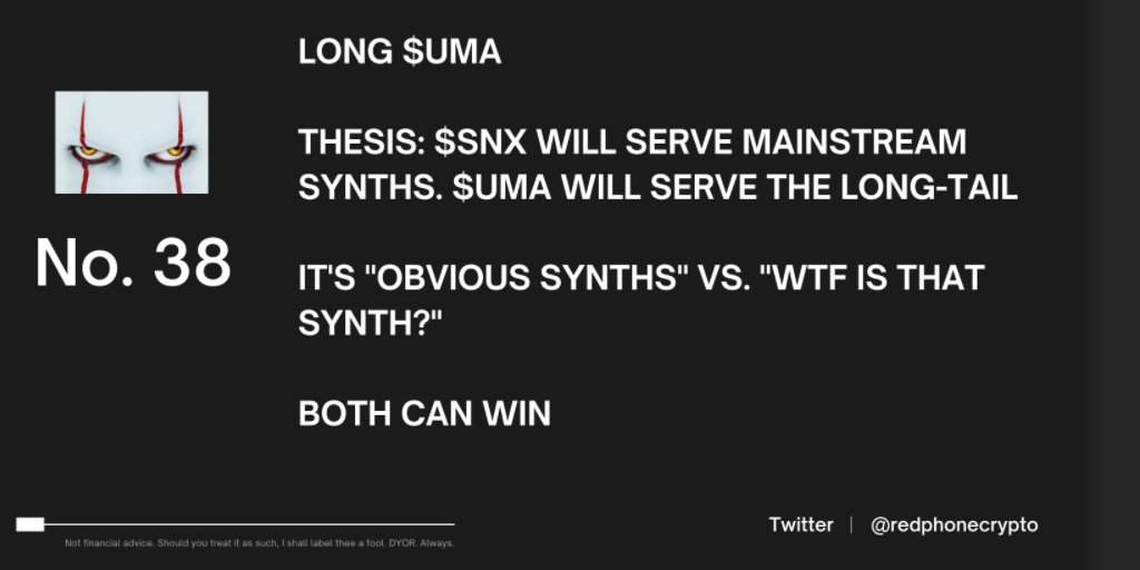  $UMA  $SNX @UMAprotocol