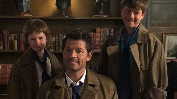Misha Collins as his kids Maison and West  - a thread