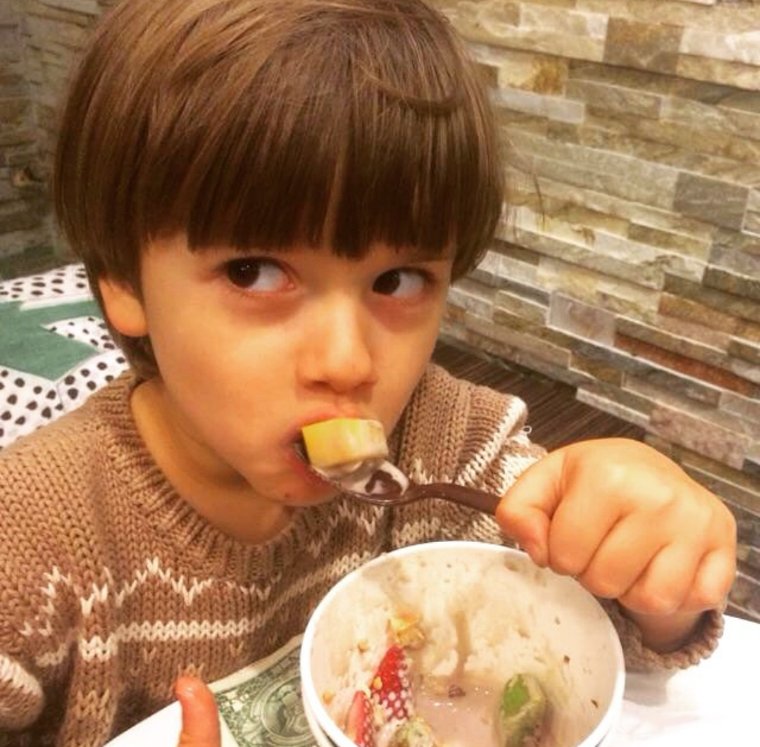 Misha Collins as his kids Maison and West  - a thread