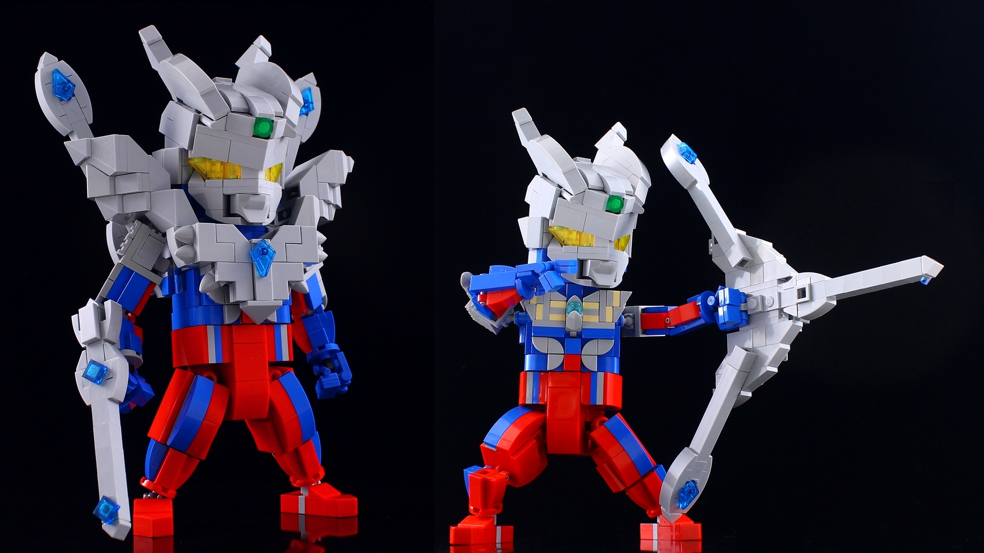 ウルトラマン　レゴ Lego Ultraman vs Godzilla(knock-off) Brick sets Speed Build