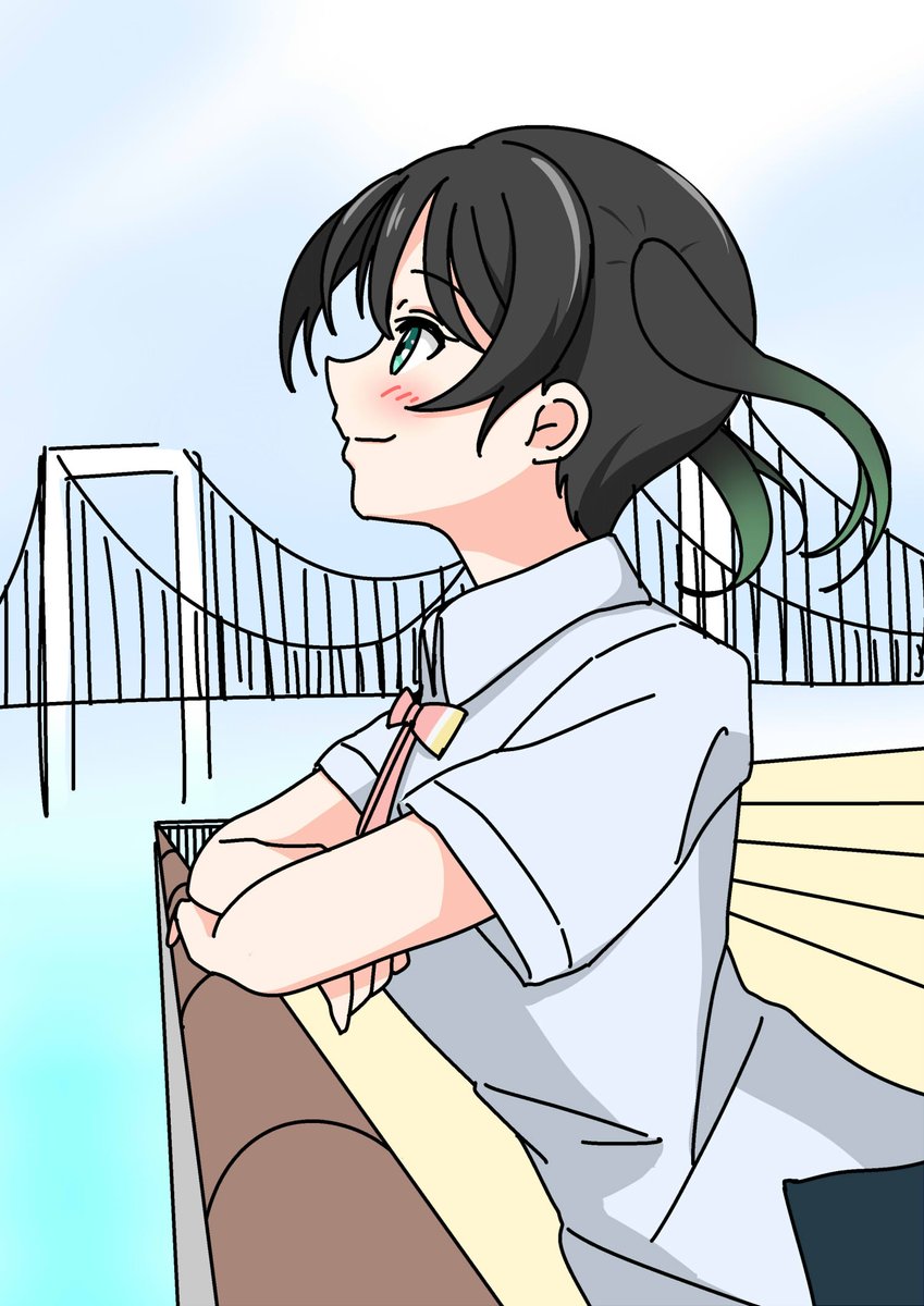 高咲侑 「アニガサキありがとう、二期にも期待 」|みろのイラスト