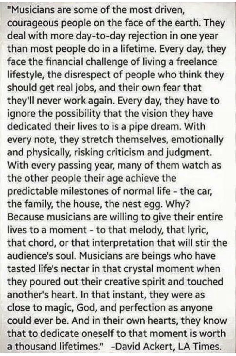 playinglesshurt's tweet photo. Just some #SundayThoughts about #musicians who live to touch other people’s #hearts https://t.co/OCB7CXTboQ