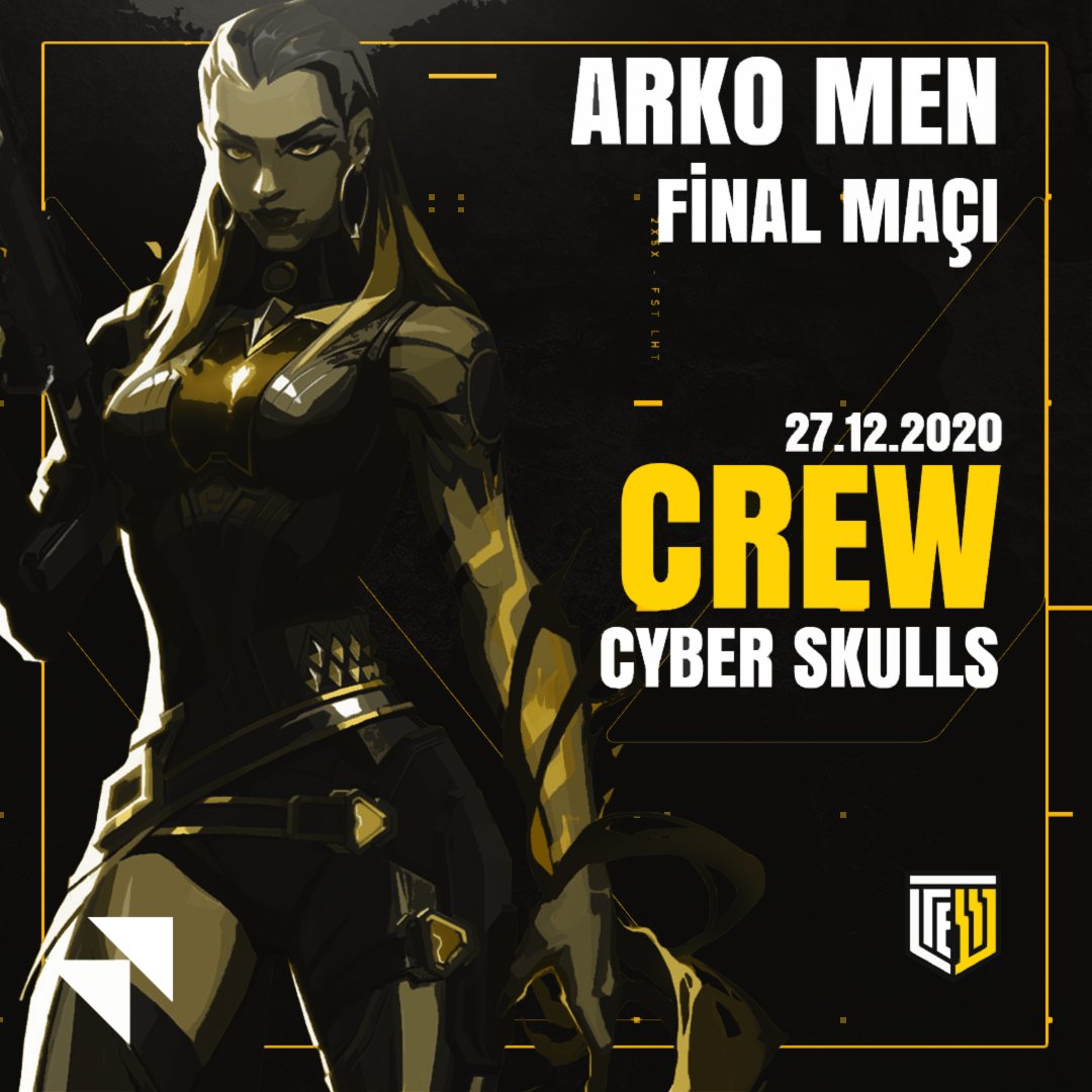 Arko Men Final mücadelesinde rakibimiz Cyber Skulls👊

-
#GoCrewGo #creWIN #valorant #arkomen #crewesports