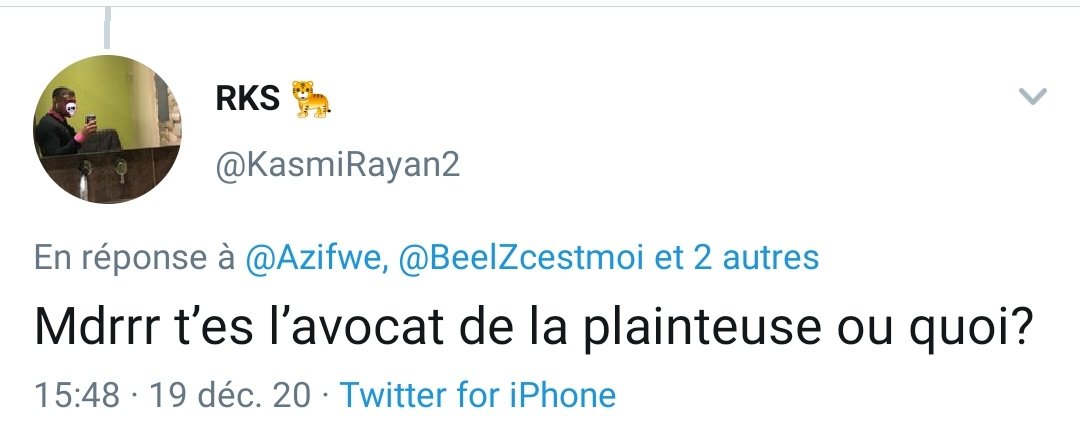 AjacCon's tweet image. &quot;La plainteuse&quot;.