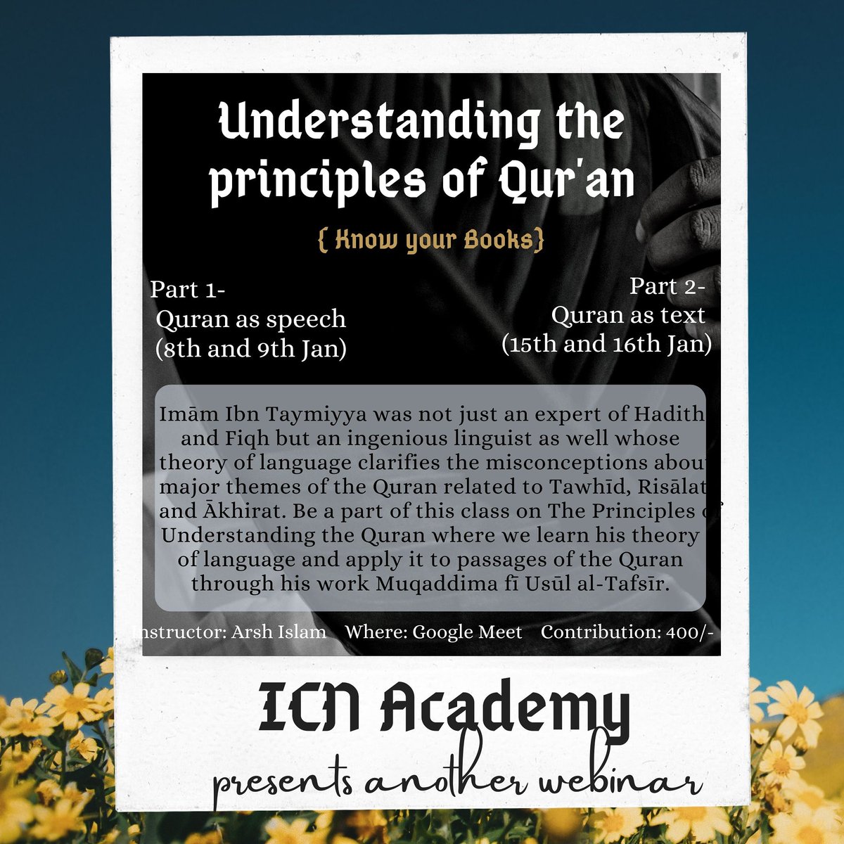 imaancentral's tweet photo. Who should attend:
- People interested in Quran and Tafsīr studies;
-People who are part of various Muslim organisations calling people to Quran; 
-People seeking to connect with the book of Allah on a deeper level. 

https://t.co/axM247j97e
Register here: https://t.co/qBCeeQHXpv https://t.co/Gzn5gCMXXq