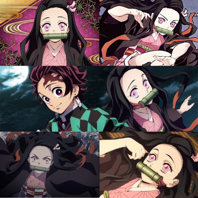 せなさんがTwitterに投稿した竈門禰豆子(鬼滅の刃)のイラスト。