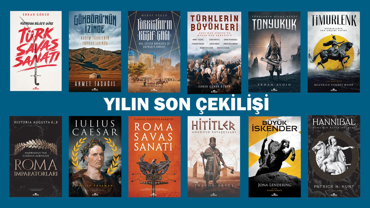 ÇEKİLİŞ | Görselde yer alan 12 kitabı hediye ediyoruz.
Yapmanız gerekenler;
🔹Bu tweeti beğen ve RT et.
🔹Bizi ve @kronikkitap 'ı takip et.
🔹Yoruma iki arkadaşını etiketle.
*Son gün 31 Aralık 2020. #tarih