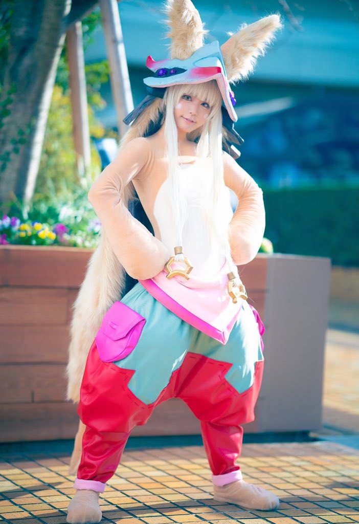 レオパードフラワーブラック メイドインアビス ナナチ 素人製コスプレ