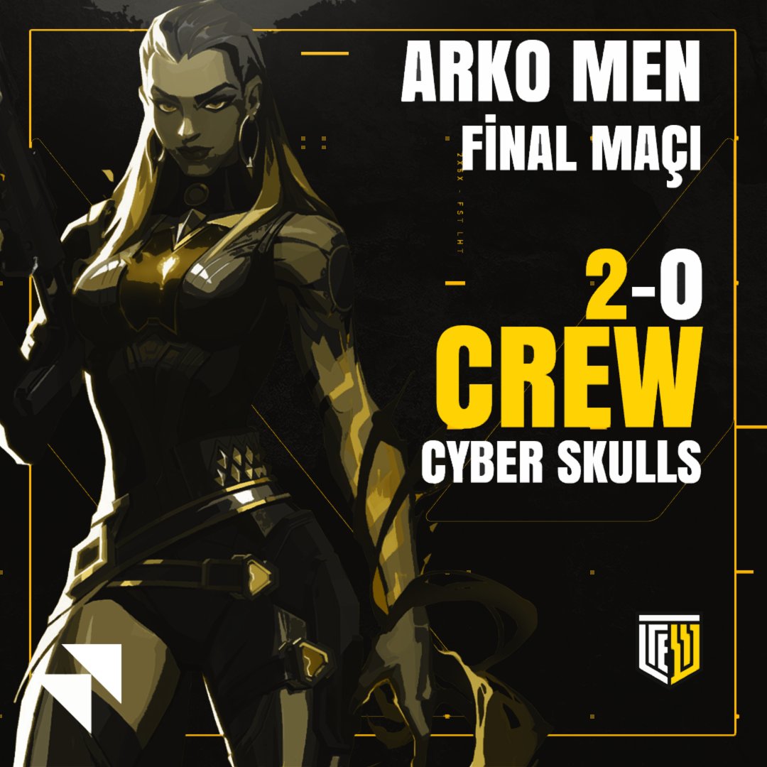👊Şampiyon Crew❗
Arko Men Valorant Turnuvası 4. Hafta Finali karşılaşmalarında Cyber Skulls Esports ekibine karşı 2-0 üstünlükle galip gelerek şampiyon olduk❗
🤜Güzel oyunundan dolayı rakibimize teşekkür ederiz.🤛

#şampiyoncrew #creWIN #GG #WP #Arkomen #Valorant #ripvalorant