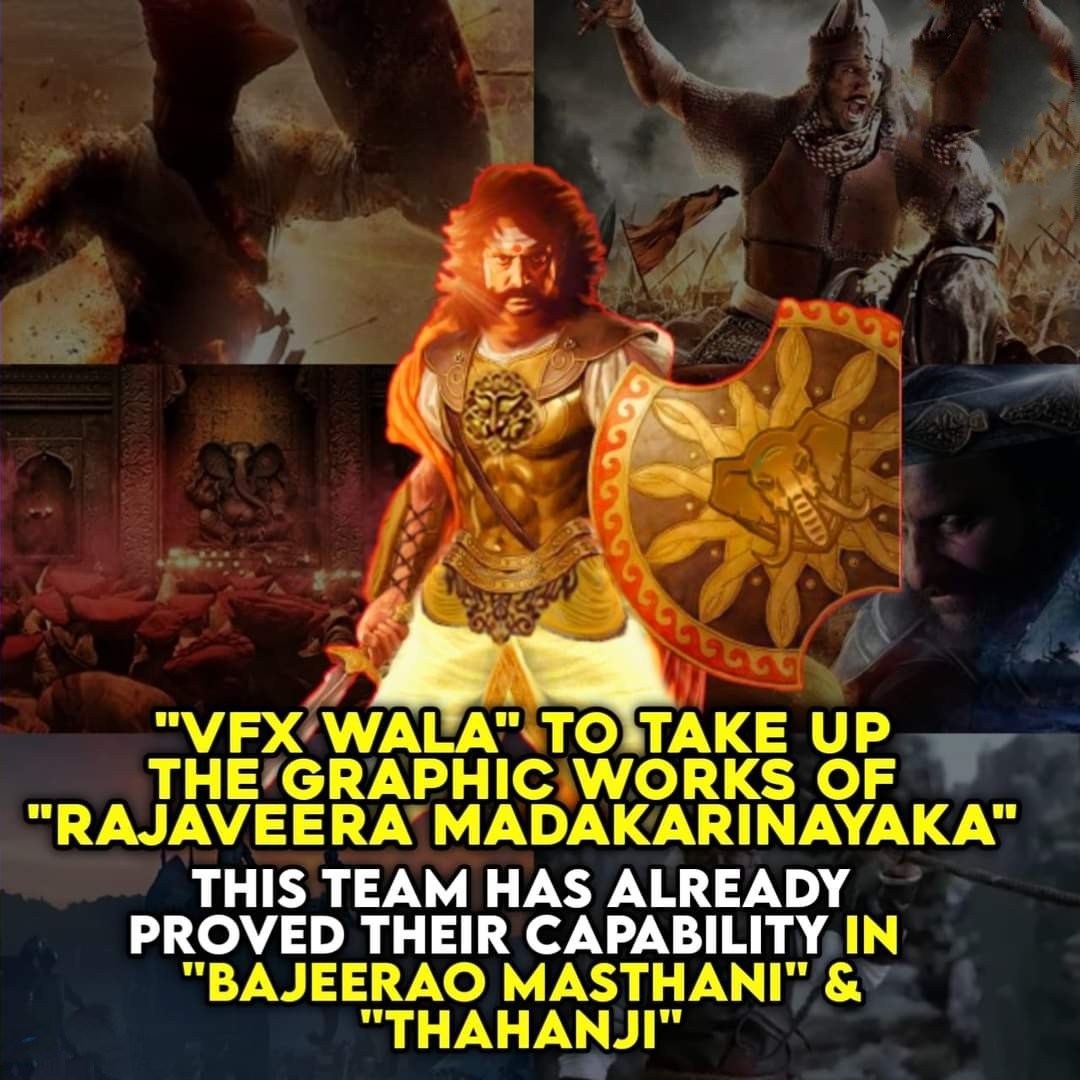 #RajaVeeraMadakariNayaka 
VFX will be made by @vfxwaala..💥

This team worked on bollywood blockbusters #BajeeraoMastani and #Tanhaji..

#RVMN @dasadarshan #ChallengingStar 
@CSDSK1 @Darshanfans171 @DBossFc171 @DSS_TeamMandya @DTSOYOfficial @DarshanTrends  @DBossOfficialFC