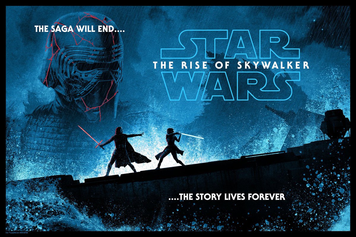 Then we had a special release of my official Star Wars Rise Of Skywalker art as part of NYCC online. Sold through my partners in crime  @BottleneckNYC.