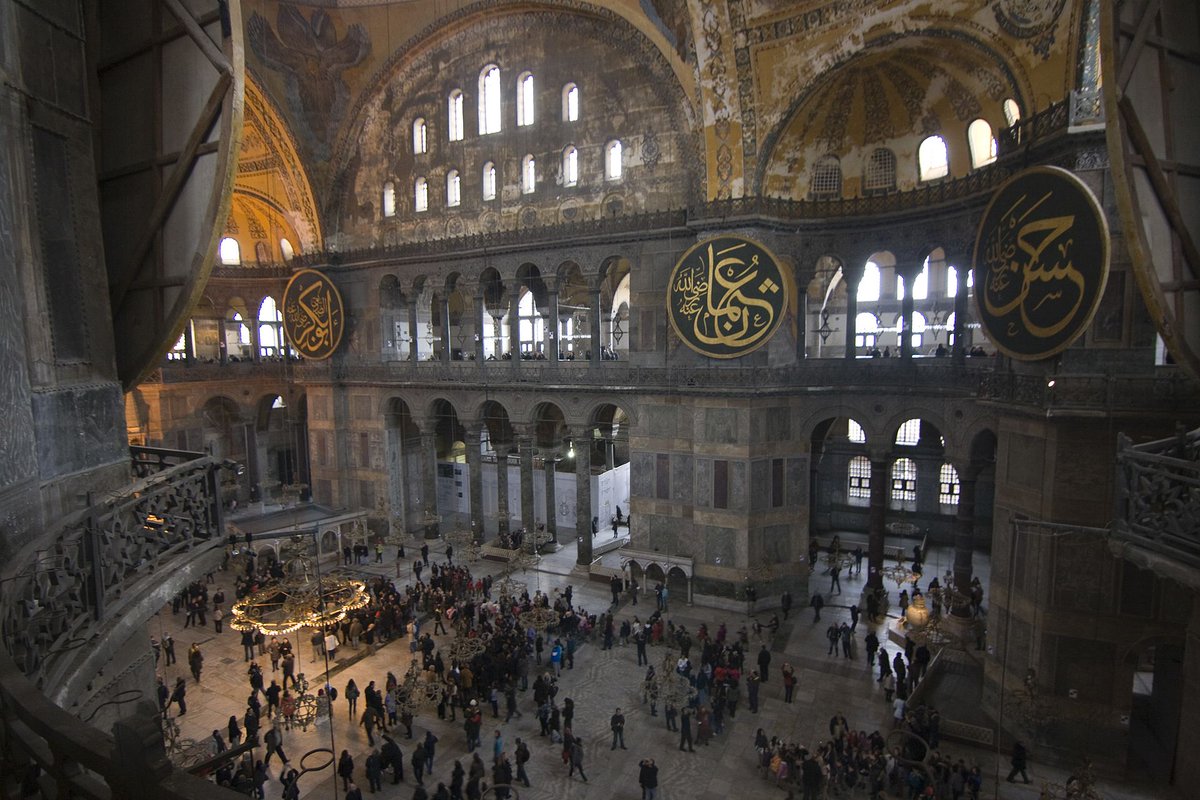 In the 1930's, the secular Turkish government closed the site as a mosque, and reopened the Hagia Sophia as a Museum. And here, we arrive at our problem.She dearly needs restoration.