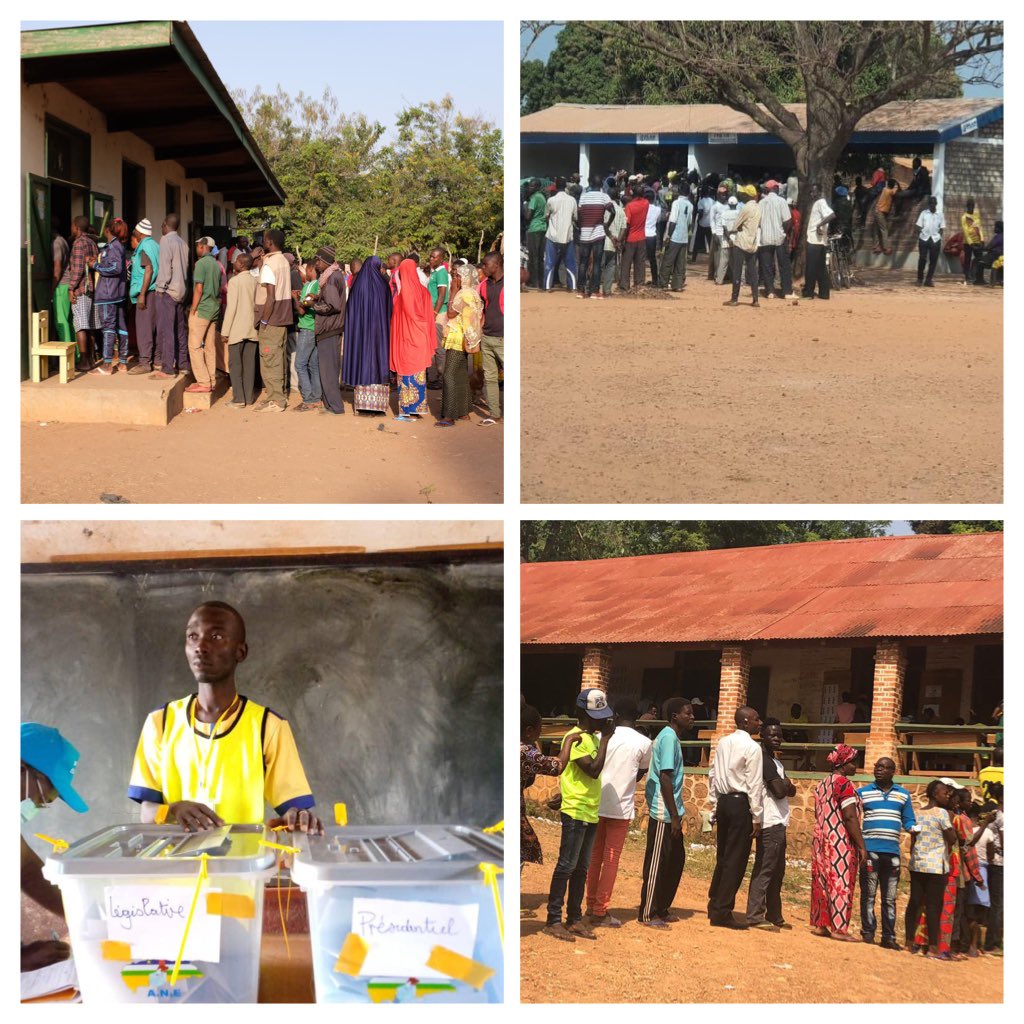EvelyneBamba's tweet photo. Today’s presidential and legislative 🗳#ElectionsRCA in #CAR are decisive for the country’s quest for lasting stability. Despite security threats, citizens mobilized en masse with enthusiasm to exercise their civic duty #CARHope #peace @PNUD_RCA @UNDPAfrica https://t.co/Ngw6MFtvI8