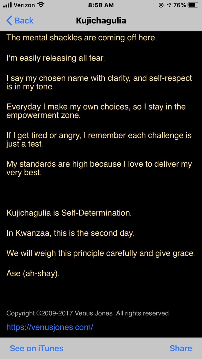 Happy Second Day of Kwanzaa