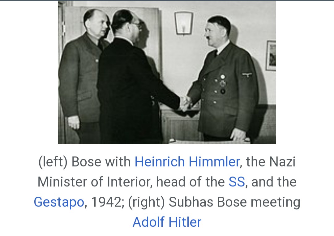 During World War II, Subhash Chandra Bose was under house arrest. He escaped and went to Moscow, from where he did not get help against British and hence, he then to Germany.He met and sought help from Adolf Hitler, who initially refused to provide military help. #FactFiles