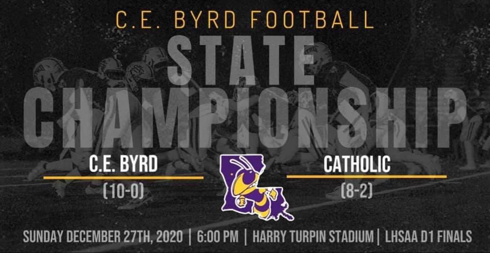 318Sports's tweet photo. THE BUZZ IS REAL!! 
Good luck to the Byrd Yellow Jackets as they look to bring a state title back to Shreveport. 
It’s gonna be a great day! Let’s gooo!! 
@JacketsByrd @Louisiana5A https://t.co/47wEEhpnZi