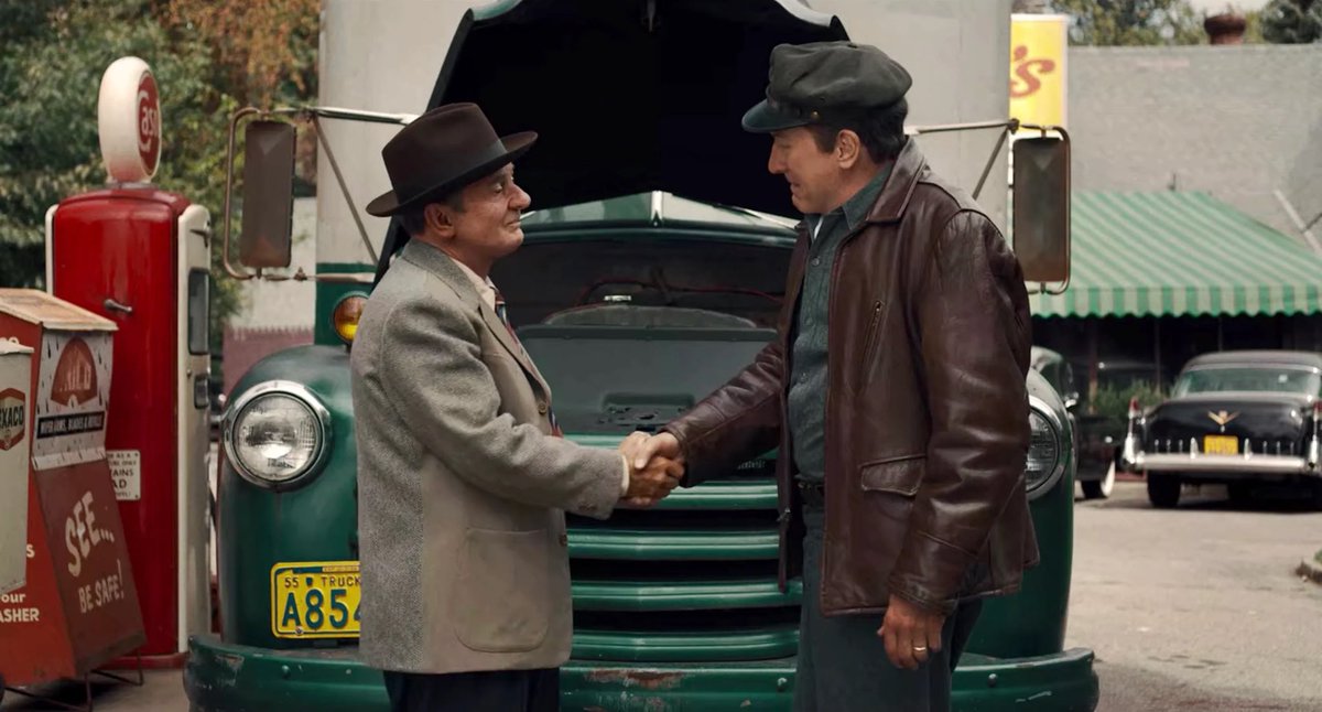 “Get that fixed, because it’ll go again on you.”I love how “The Irishman” spends like half-an-hour on metaphors before the plot actually starts.In that Frank’s moral decline happens like the wearing of his truck’s engine. It happens gradually, from lack of maintenance.