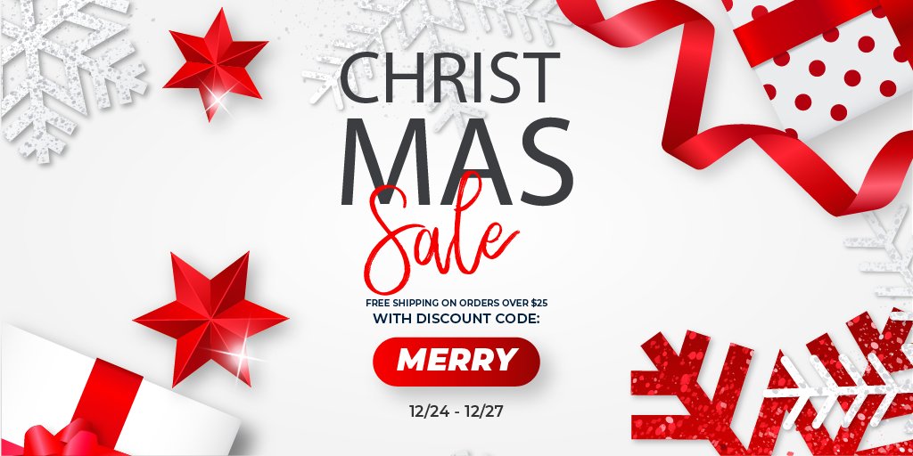 ShopVapeNW's tweet photo. LAST DAY of the https://t.co/tAHkQxTCQg Christmas Sale!
FREE shipping on all orders over $25 at https://t.co/tAHkQxTCQg with the code: MERRY
Sale ends tonight at 11:59pm PST https://t.co/9crPkEq0XL