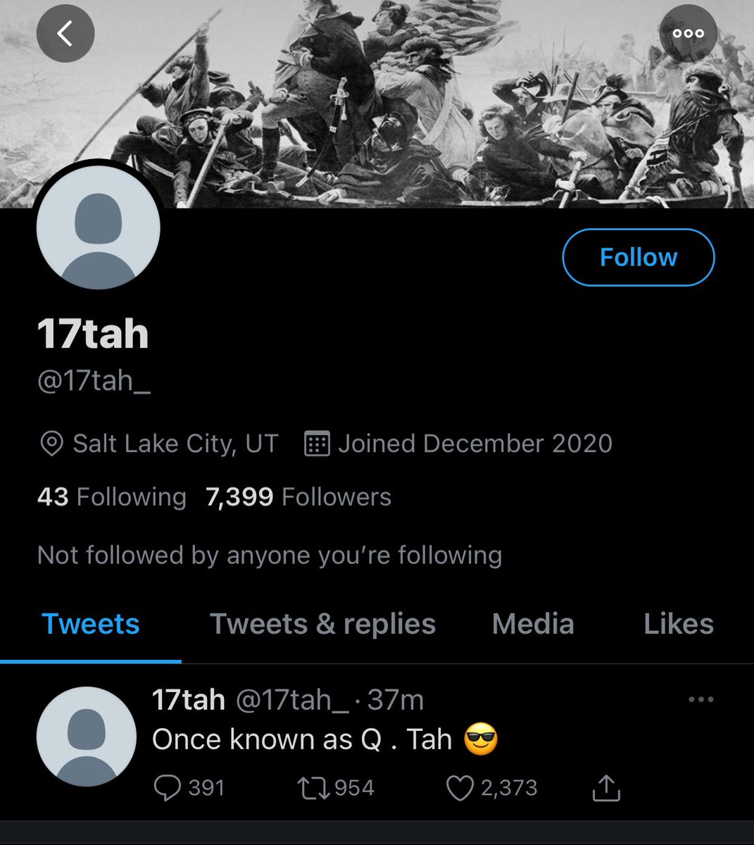 72. Twiiter’s ban evasion prevention measures are so intimidating that Qtah is back on a ban evasion account with a tweet making sure people know it’s him and that he is ban evading.