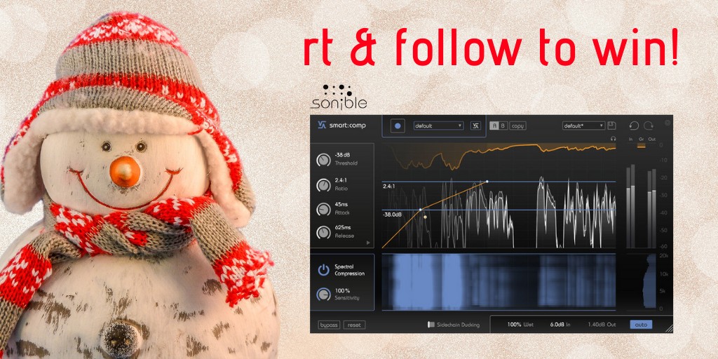 plugindeals's tweet photo. RT &amp; FOLLOW @plugindeals and @sonibleCom to WIN the smart:comp compressor offered by Sonible 🎅 

https://t.co/8G7ityvfWr 🎄 

1 Winner chosen Jan 3 https://t.co/p3L5aAIKH0