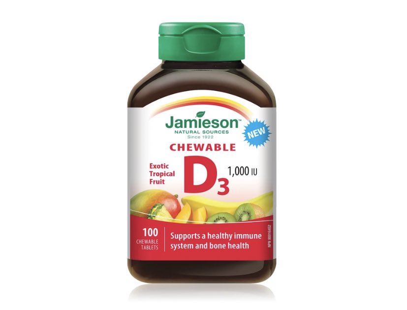 VITAMIN D3 AKA the sunshine vitamin. We love her. I like the fruity chewable ones because I’m still a kid I suppose. I never forget to take vitamins if they taste like candy. Helps body absorb calcium+helps with moods. A really good friend during the winter months. POP that shit.