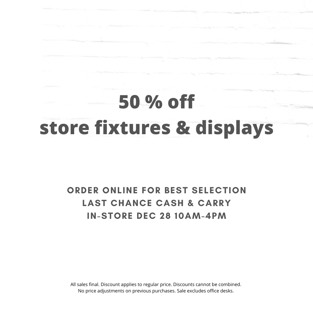 WeeLoveBaby's tweet photo. Last chance to purchase hangers, bookshelves, fixtures, and display items. Now 50% off. Shop online today, or come to the store for cash &amp; carry sale tomorrow (Dec 28) 10am-4pm.

Shop now --> https://t.co/u46I2mCEOK https://t.co/NzZePcwB0U