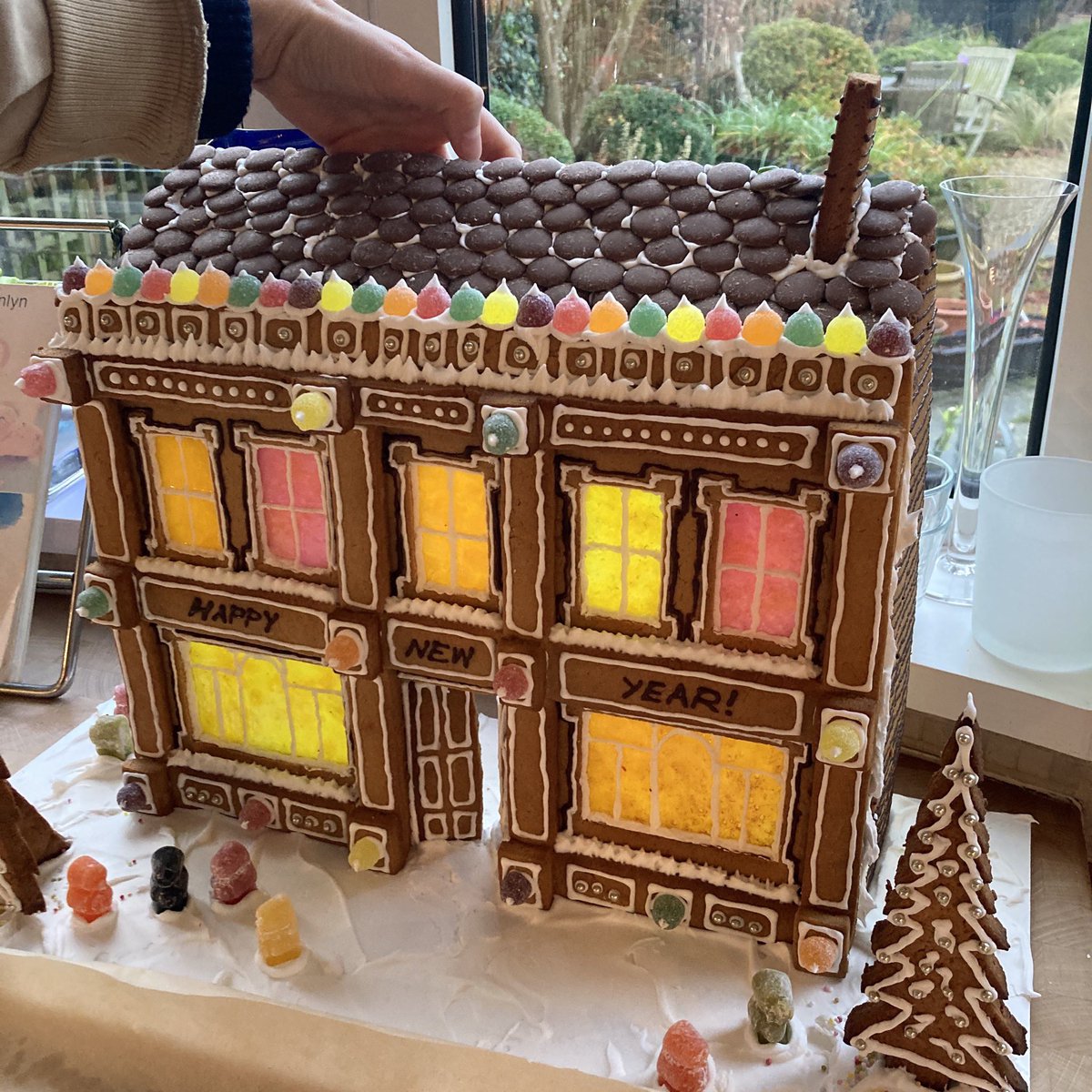_RaeMoore's tweet photo. It’s almost time for the final step in the Gingerbread process... demolition 👅 https://t.co/WlKc8v1Wst
