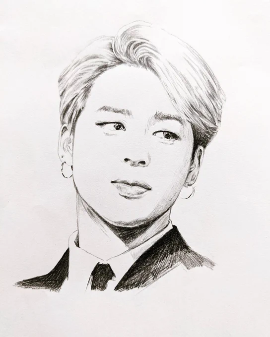 JIMIN兄さんダンスも笑顔も美しすぎる大好きです。BTS感謝。#btsfanart  #jimin #bts 