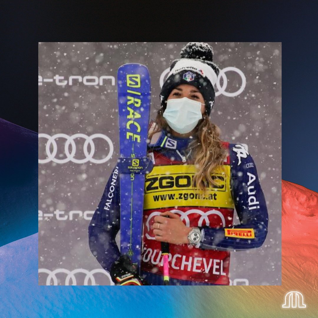 Maurice_Lacroix's tweet photo. Standing on the podium is starting to become a habit for the friend of the brand, Marta Bassino, who has just taken another victory in Courchevel.
She distinguishes herself by her bravery and her motivation.
Marta Bassino: Your time has come!
#MLFriend #YourTimeIsNow https://t.co/EiQyJ7eMhp