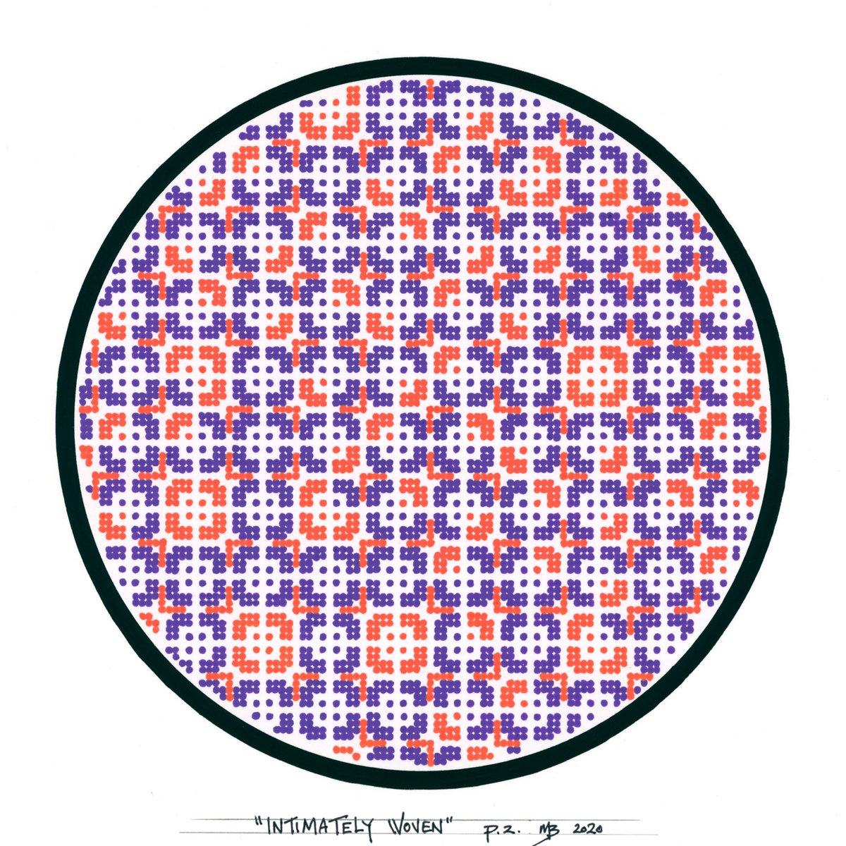 PolychromeZebra's tweet photo. “Intimately Woven” …latest work #polychromeporthole
#polychromezebra #artontwitter #analogpixel #inspiredbypixels #artasmeditation https://t.co/DEg2BmidxF