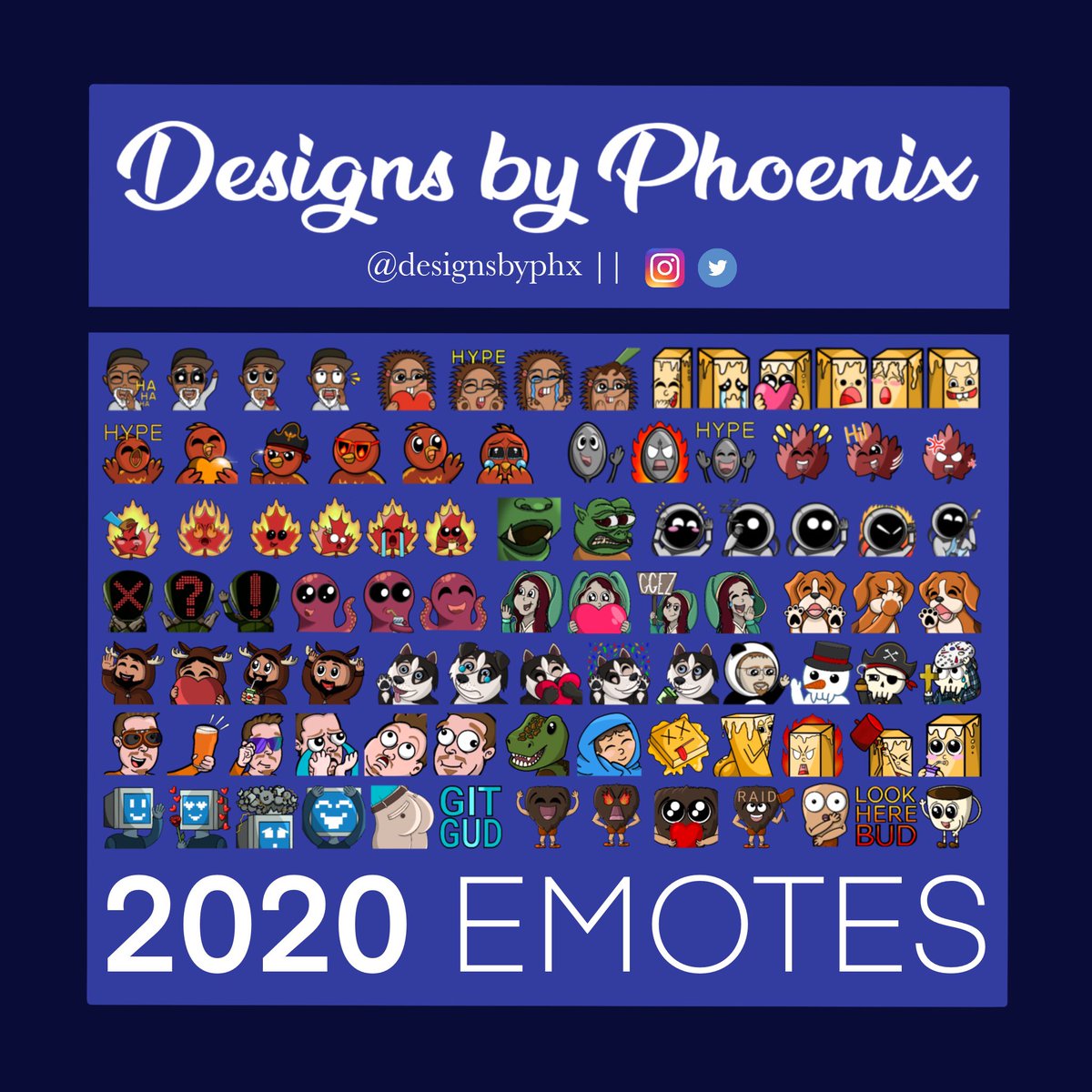 rikkikay_'s tweet photo. It has been a very successful year for me! I started making emotes back in June, and I am SO thankful for all the wonderful channels who have worked with me!

Here’s to many more partnerships in 2021!
#Emote #emotes #emotedesign #twitch #twitchstreamer #twitchemote #twitchartist https://t.co/zyfjE8N7wl