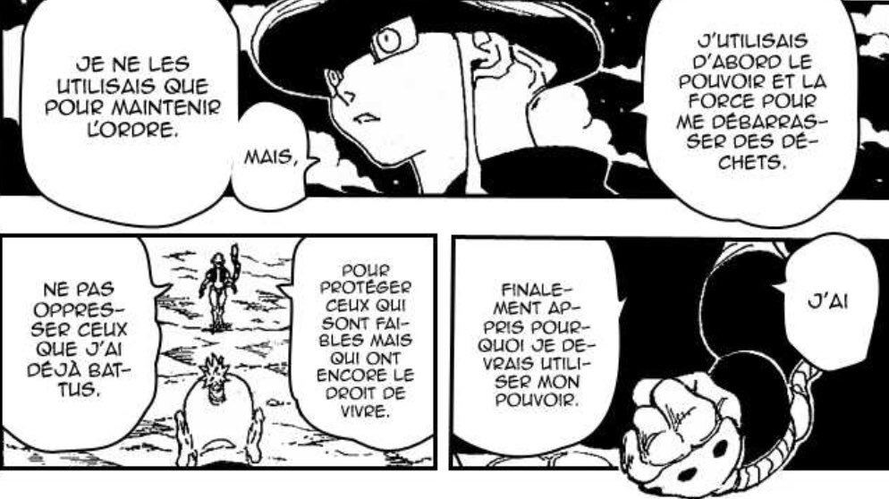 Il a compris pour quoi il doit utiliser son pouvoir et sa force : protéger les faibles