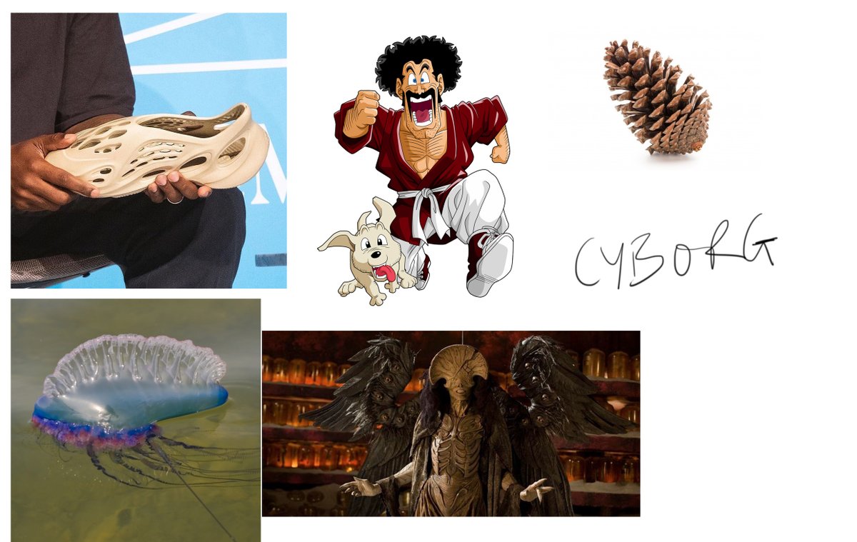 Here’s a character that was designed based on random prompts from my buddies on discord. The last image has the reference used.