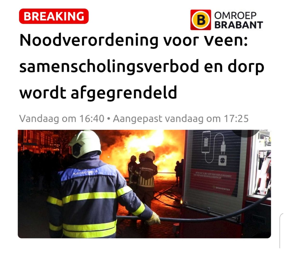 Politievakbond Acp On Twitter Vanaf Vanavond Geldt In Veen Een Noodverordening Onrust Vuurwerk Gerritvdkamp Is Te Gast Bij Oogopmorgen Om Te Vertellen Over Het Belang Van Die Verordening Vanaf 23 00 Op Nporadio1