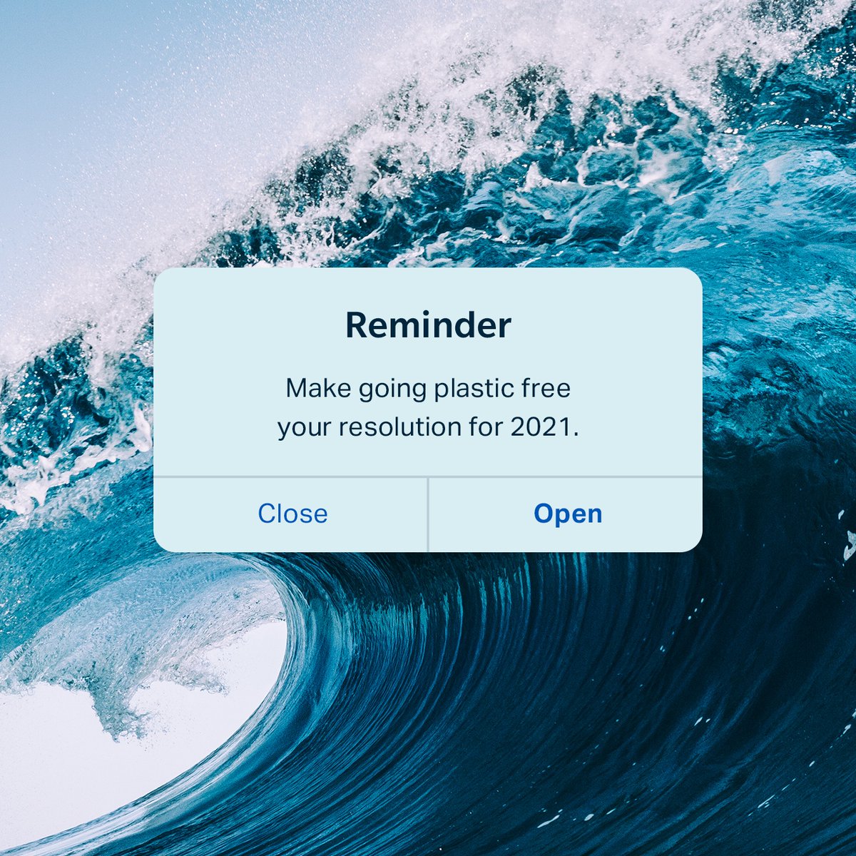 Small acts, when multiplied by millions of people, can transform the world.⁠
⁠
Don't forget to set your 2021 resolution reminders &amp; be the change you wish to see in the world. 🌍