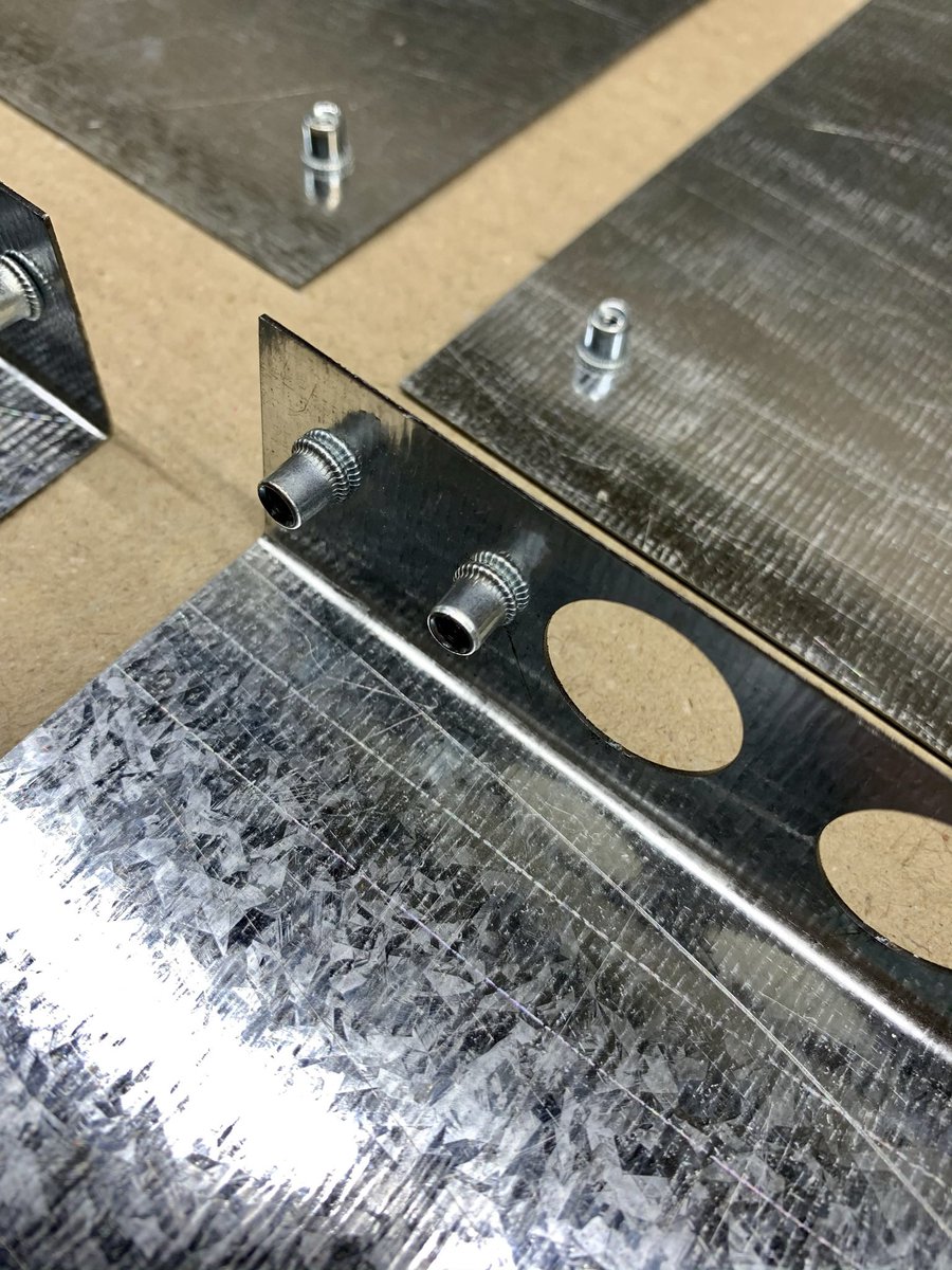 LaserTechnic's tweet photo. GI #sheetmetal parts with #nutinserts.
We manufacture #customsheetmetal products using #CNCmachines. For more details send us a DM.
#sheetmetalparts #sheetmetalwork #sheetmetalfab #metalworking #manufacturer #mfg #production #madeinindia #delhincr #lasertechnic_in #rivetnuts https://t.co/7fsCSzioPs